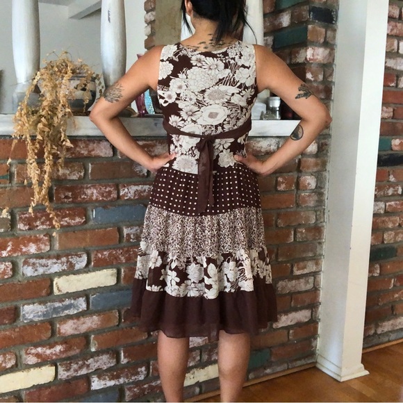 Y2K Floral Crochet Mori Kei Polka Dot Dress by Hype - Picture 2 of 6